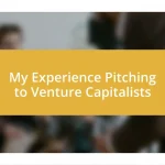 My Experience Pitching to Venture Capitalists